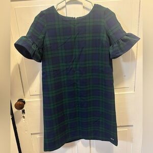 Vineyard Vines Green and Blue Plaid Dress
